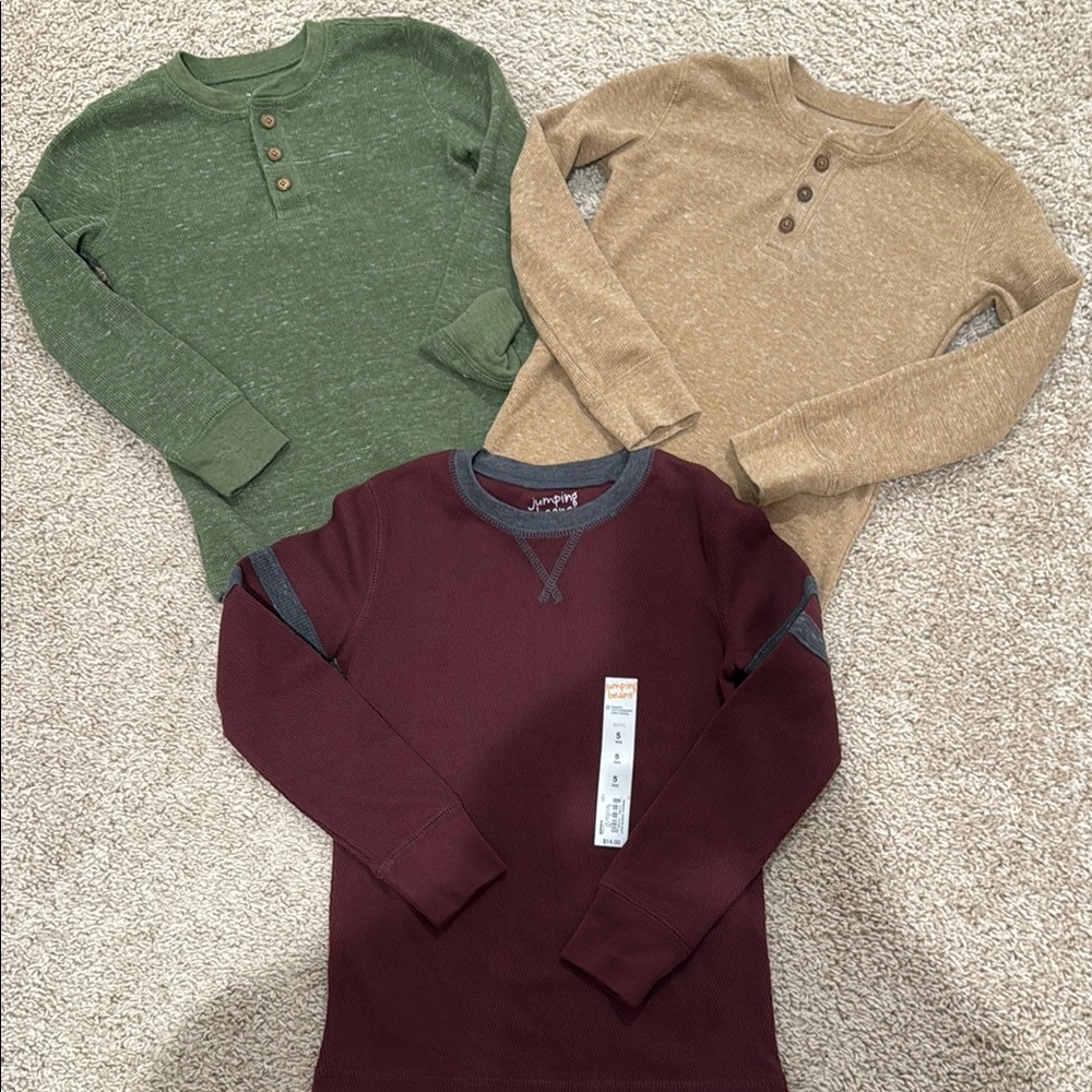 Jumping Beans Long Sleeve Henley